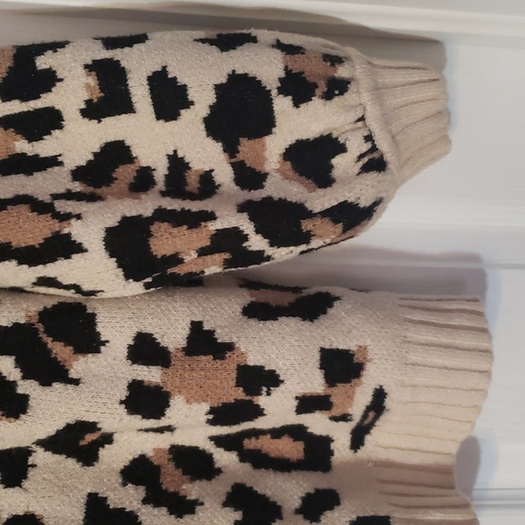 Entro leopard print bubble sleeve sweater - Picture 3 of 6